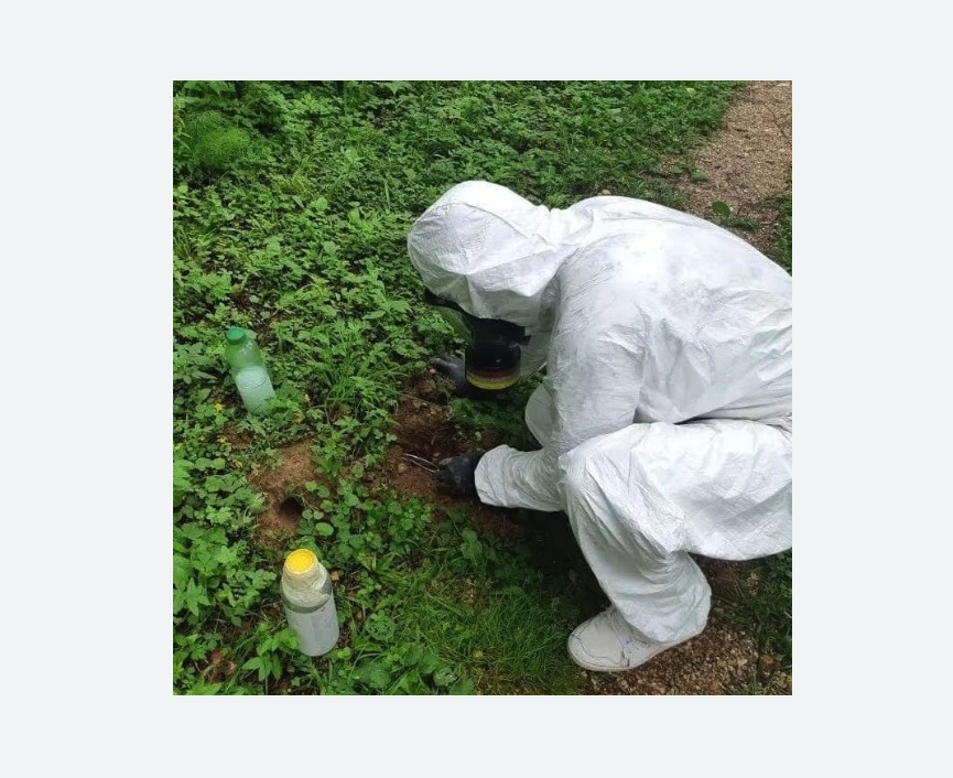 уничтожение кротов на участке Белорусская метро Москвы